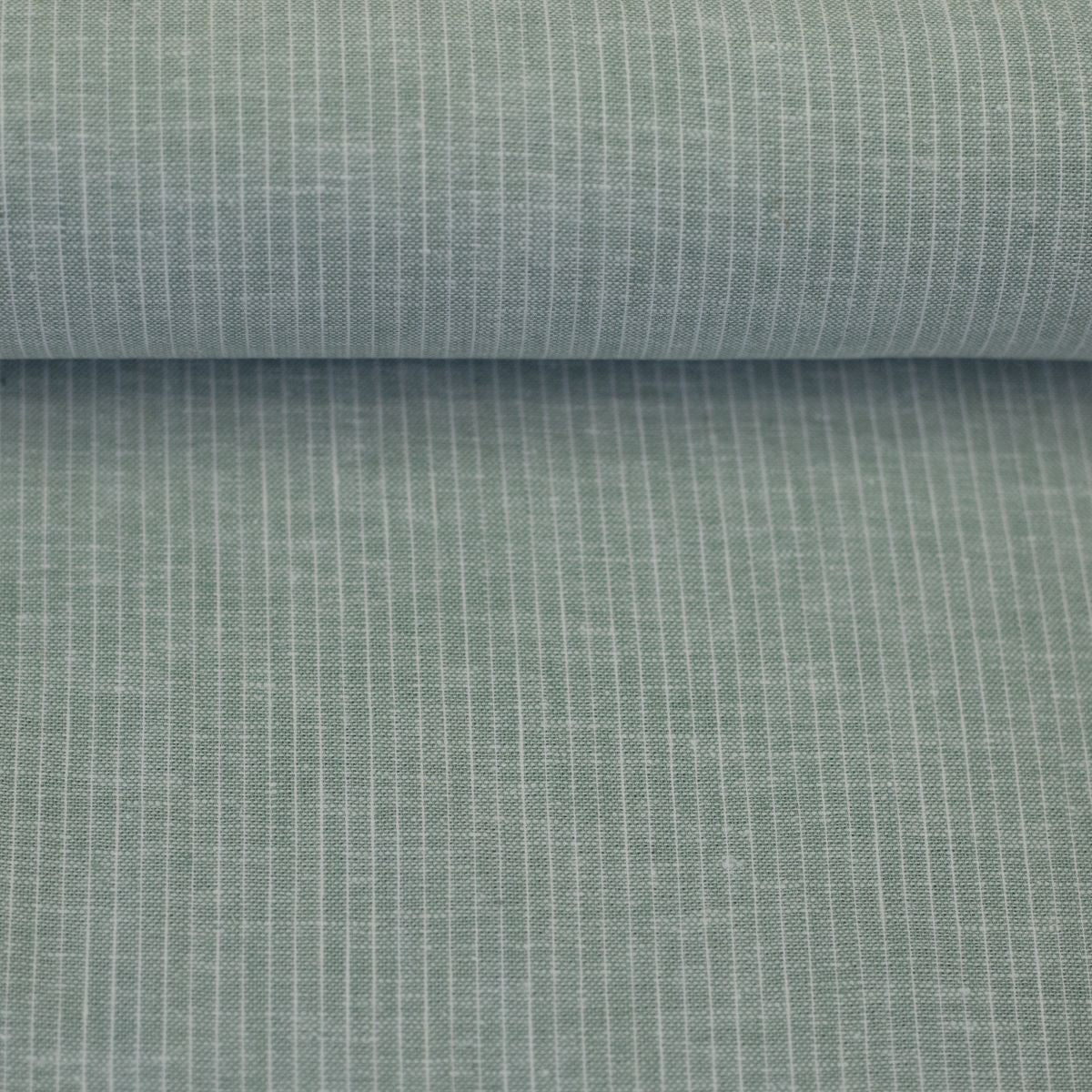 Leinen Baumwoll Mischgewebe Paul Swafing Streifen mint meliert