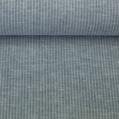 Leinen Baumwoll Mischgewebe Paul Swafing Streifen salbei meliert