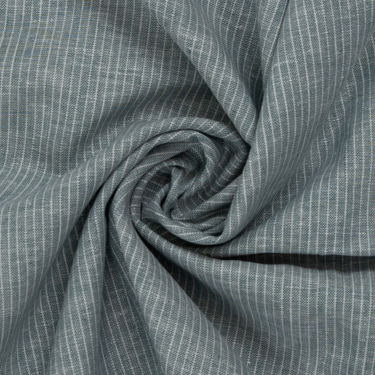 Leinen Baumwoll Mischgewebe Paul Swafing Streifen salbei meliert