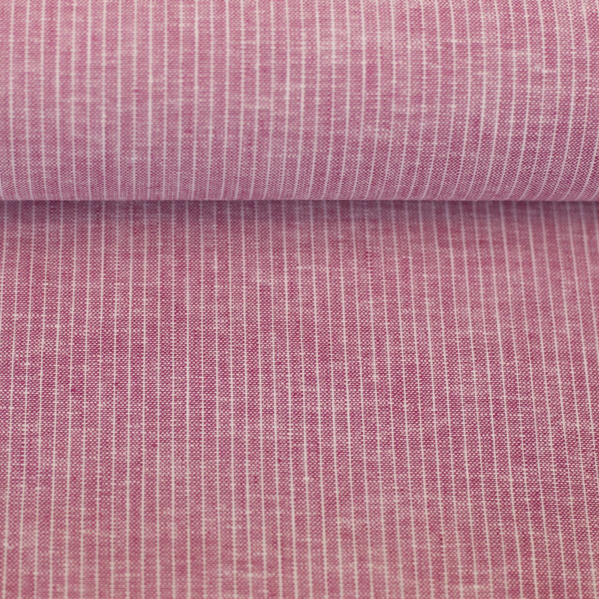 Leinen Baumwoll Mischgewebe Paul Swafing Streifen pink meliert