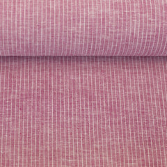 Leinen Baumwoll Mischgewebe Paul Swafing Streifen pink meliert