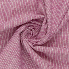 Leinen Baumwoll Mischgewebe Paul Swafing Streifen pink meliert