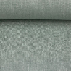 Leinen Baumwoll Mischgewebe Paul Swafing Fischgrät mint meliert