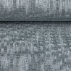 Leinen Baumwoll Mischgewebe Paul Swafing Fischgrät salbei meliert