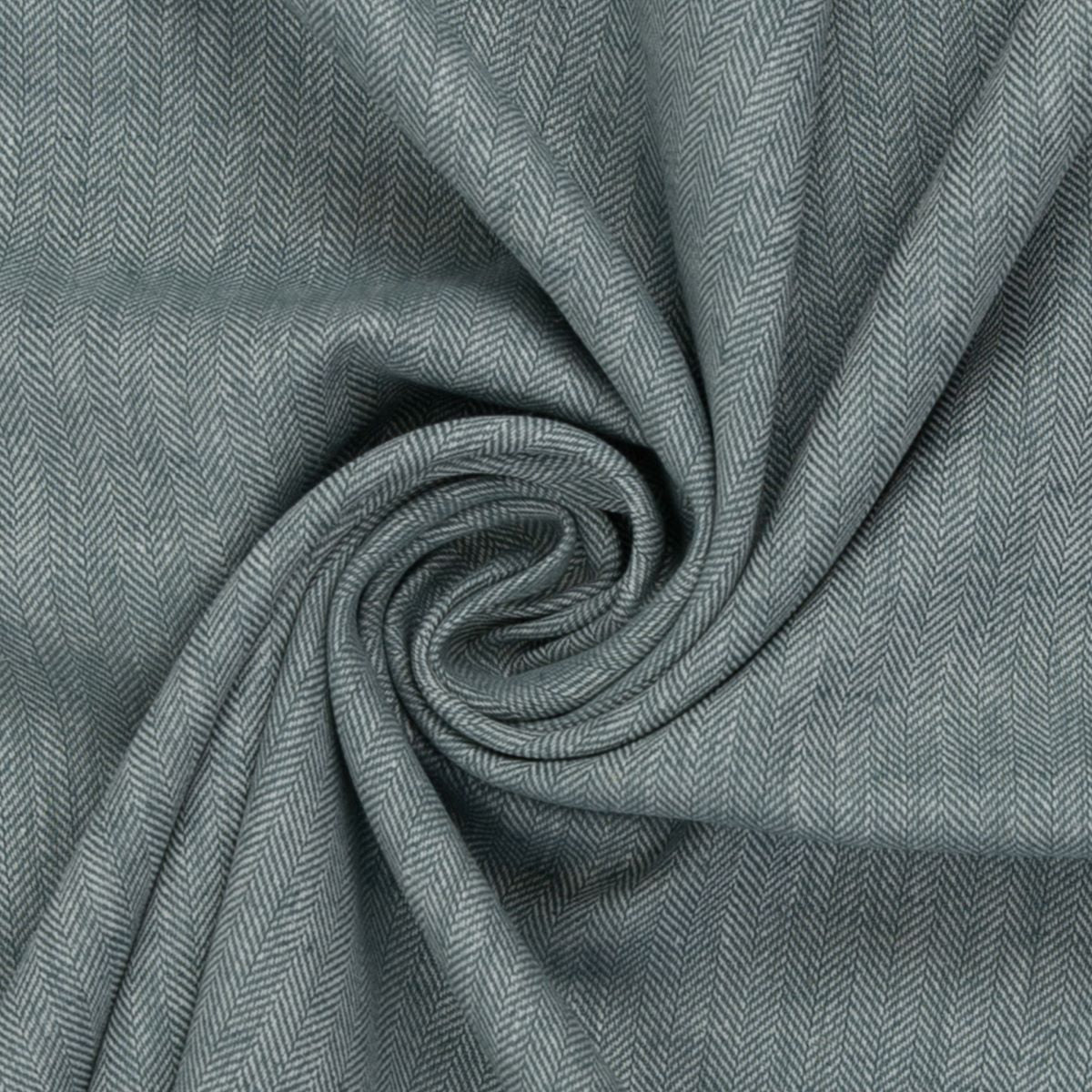 Leinen Baumwoll Mischgewebe Paul Swafing Fischgrät salbei meliert