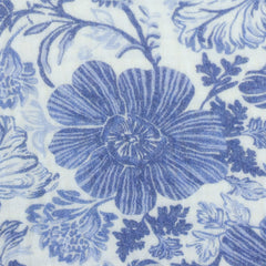 Musselin Blumenmuster Blaudruck Thea Swafing