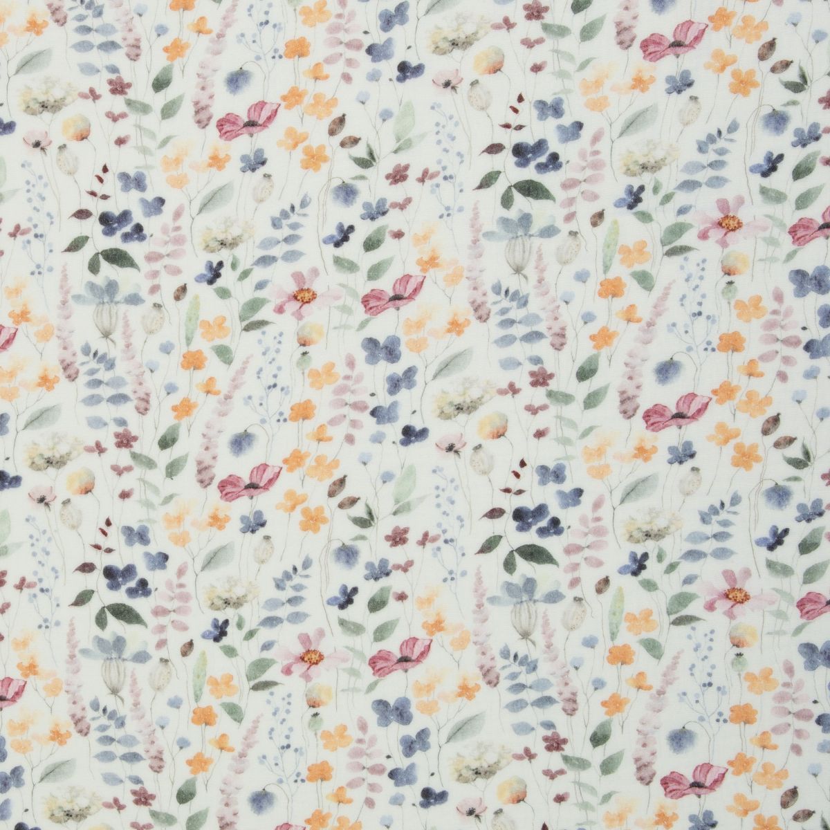 Musselin Aquarell Blumenwiese Thea Swafing