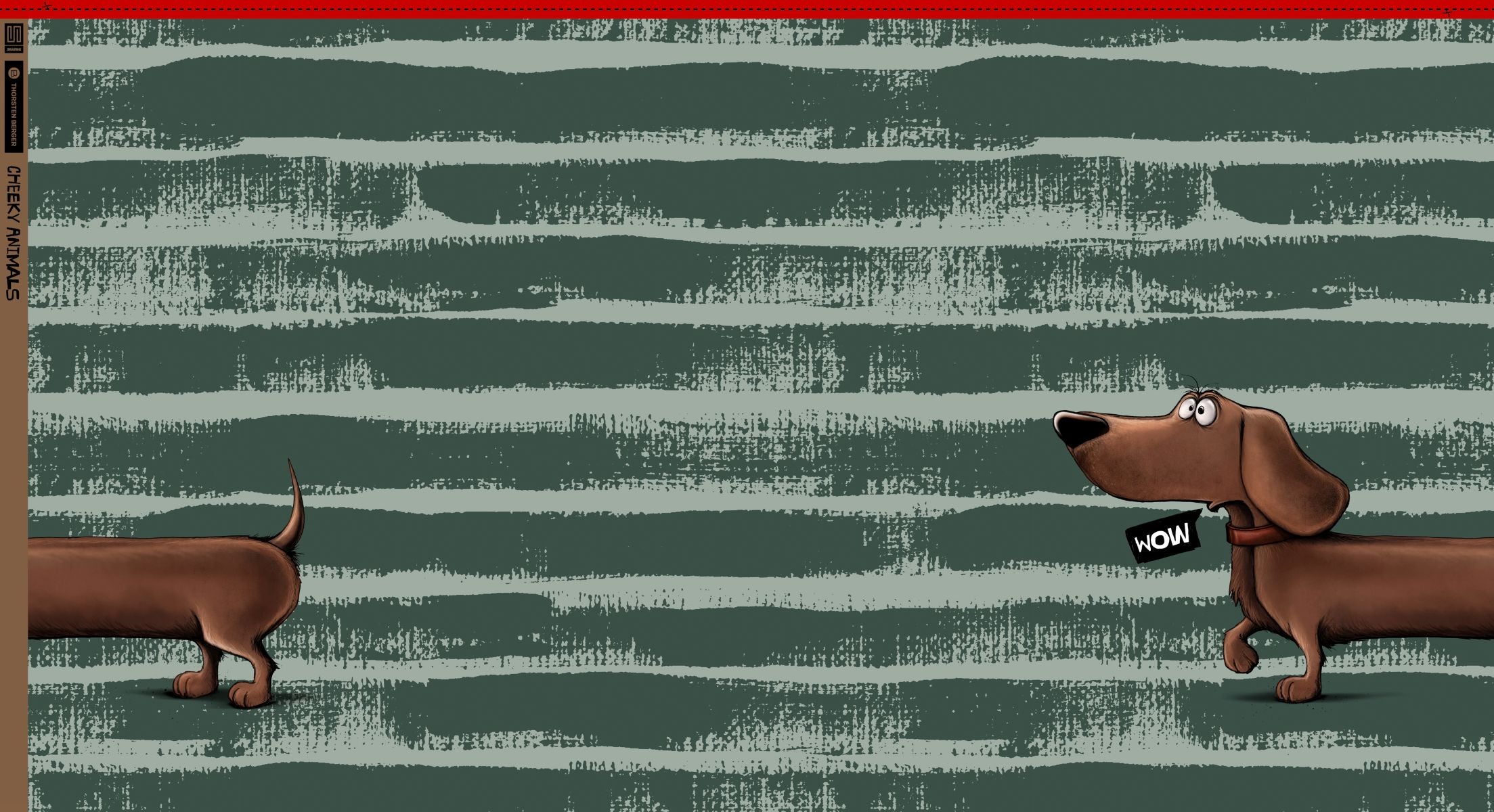Panel Thorsten Berger Cheeky Animals Dachhund Berny Dackel rauchblau