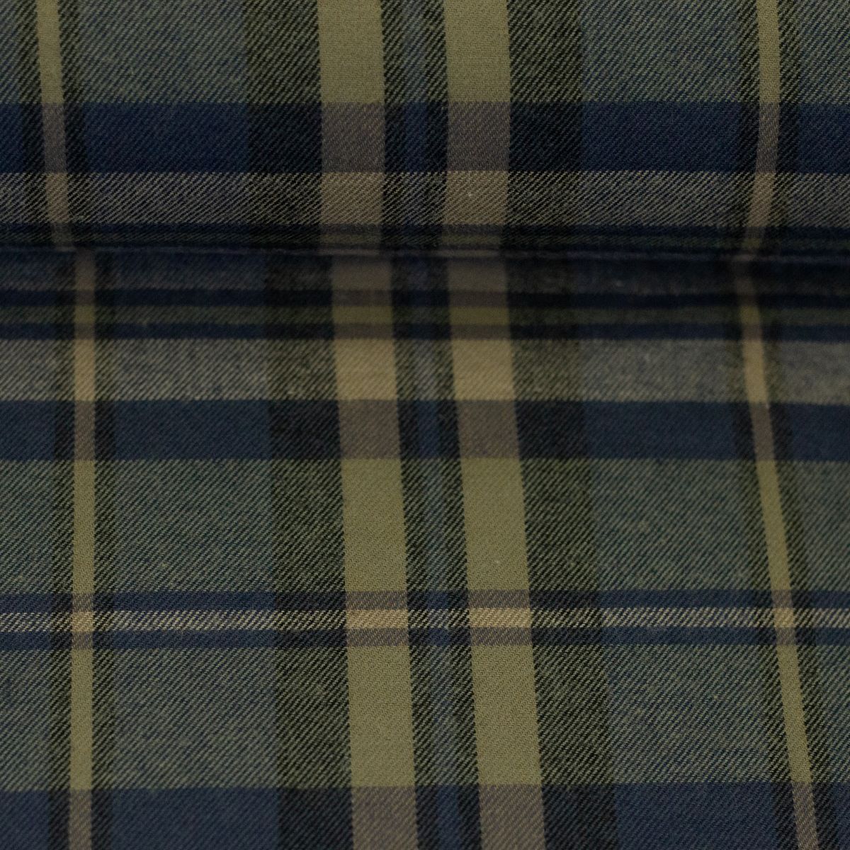 Flanell kariert khaki Maverick Swafing