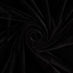 Stretch Velour Jersey schwarz
