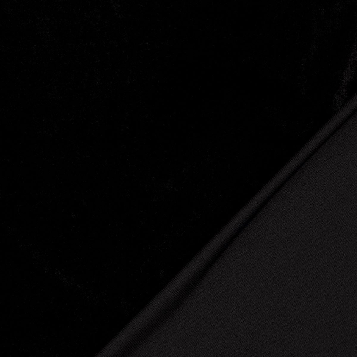 Stretch Velour Jersey schwarz