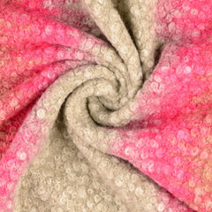 Boucle Farbverlauf pink beige