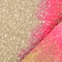 Boucle Farbverlauf pink beige