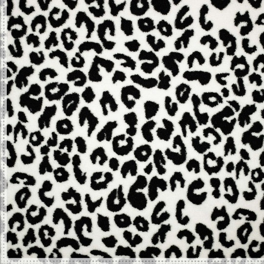 Leo Teddyfleece Plüsch schwarz weiß