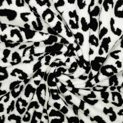 Leo Teddyfleece Plüsch schwarz weiß