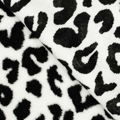 Leo Teddyfleece Plüsch schwarz weiß