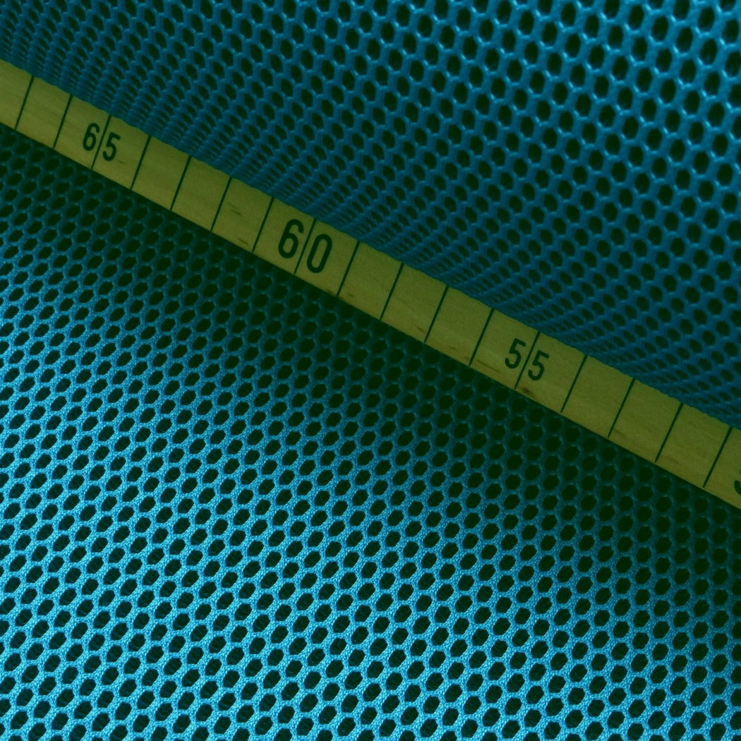 3D Netz Mesh mit Geweberücken türkis