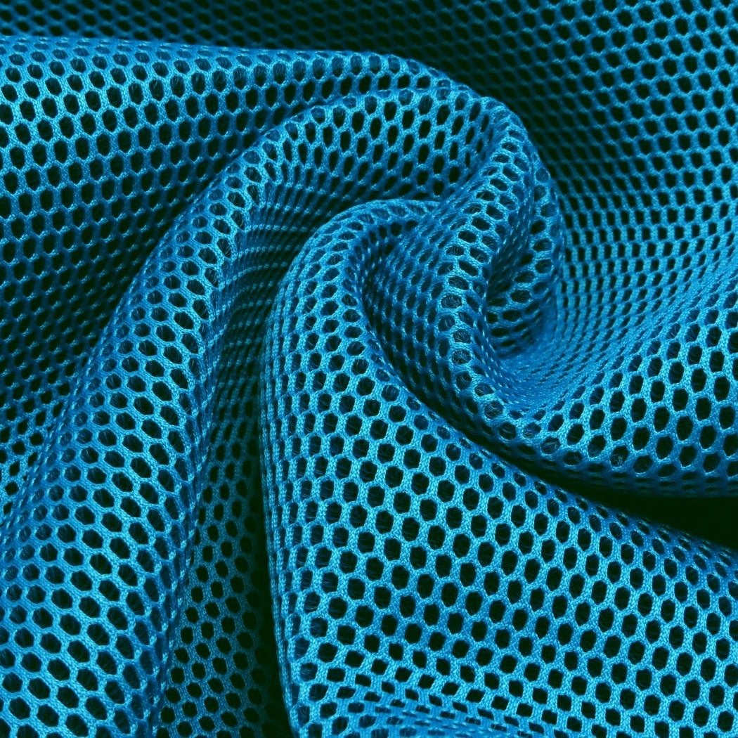 3D Netz Mesh mit Geweberücken türkis