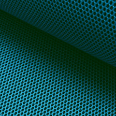3D Netz Mesh mit Geweberücken türkis