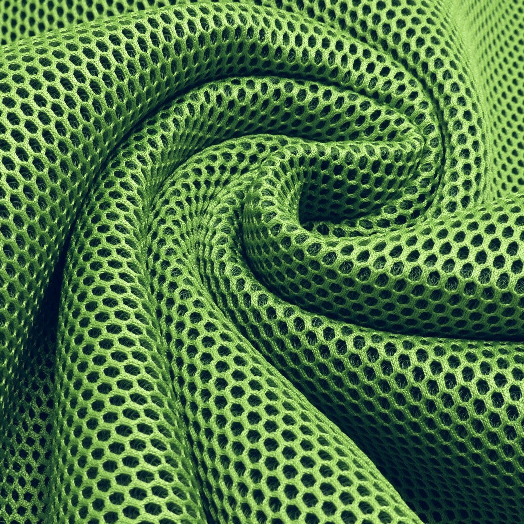 3D Netz Mesh mit Geweberücken grün