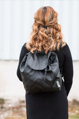 Kunstleder Raute Debbie schwarz Swafing