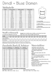 Papierschnittmuster Dirndl Damen Fadenkäfer