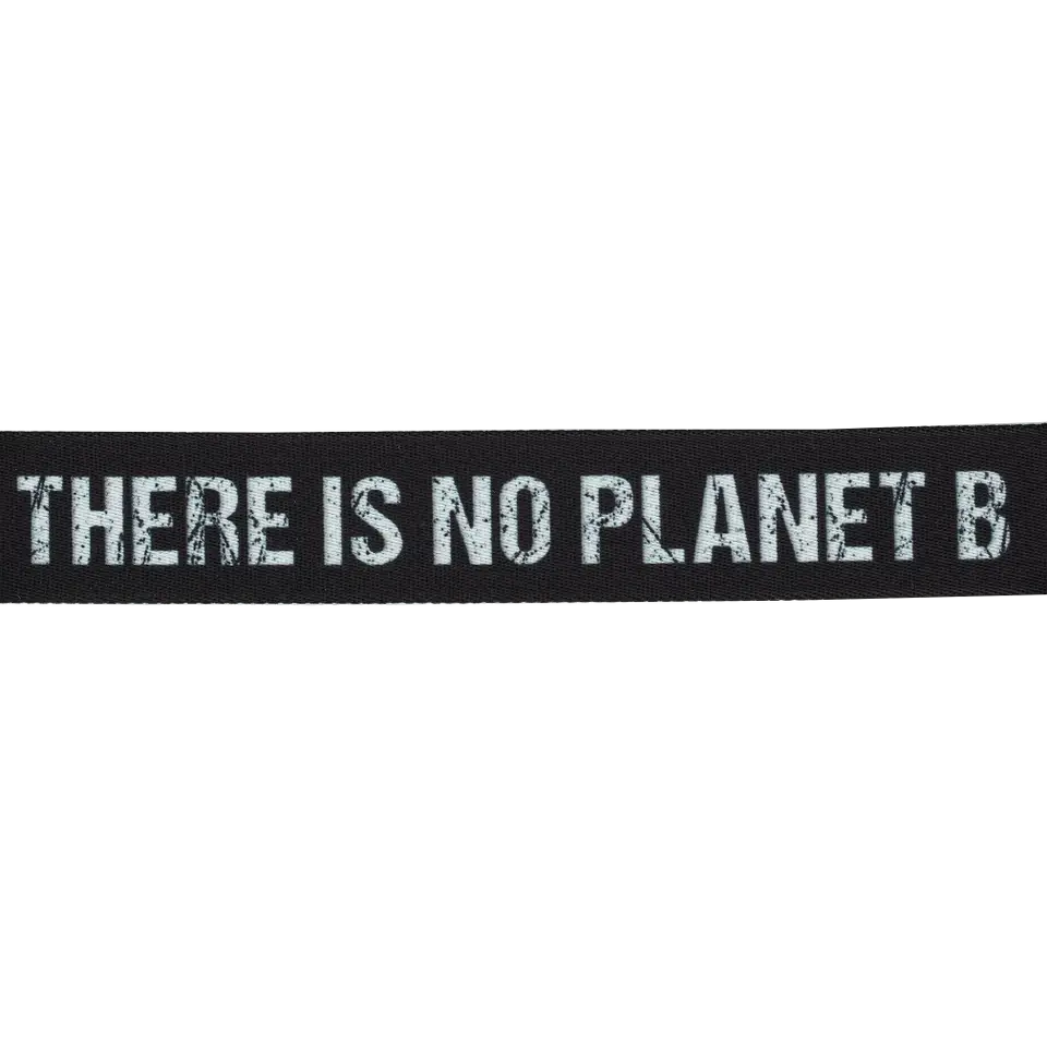 Gurtband Statement "There is no Planet B" 40mm schwarz