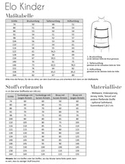 Papierschnittmuster Bluse Elo Kinder Fadenkäfer