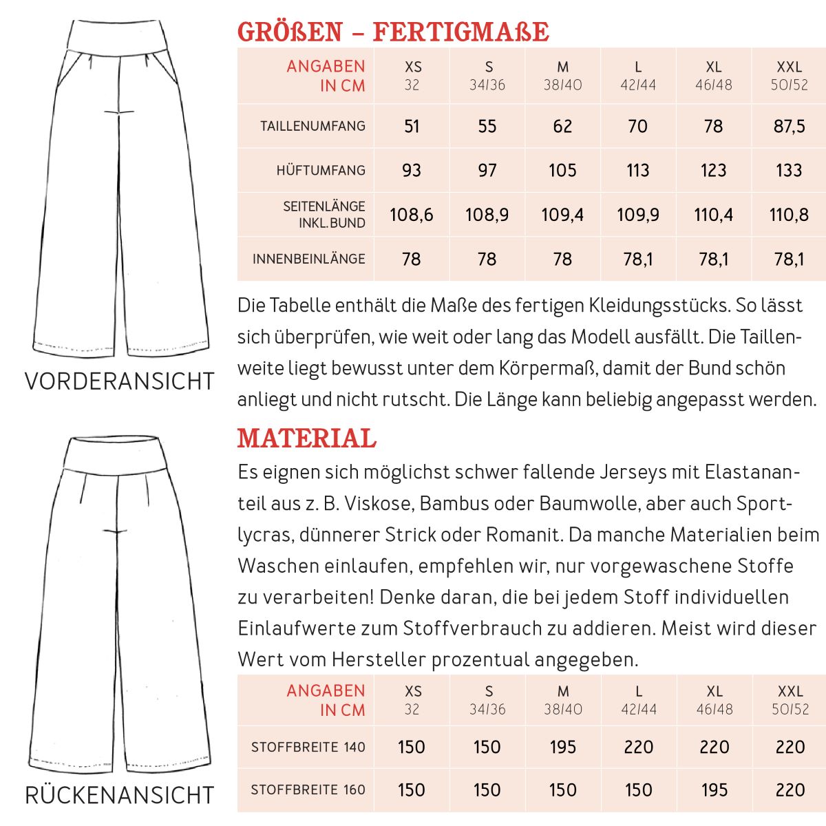 Papierschnittmuster Hose Frau Ada Studio Schnittreif