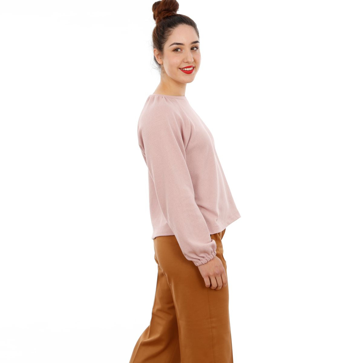 Papierschnittmuster Raglanpullover Frau Caja Damen Studio Schnittreif
