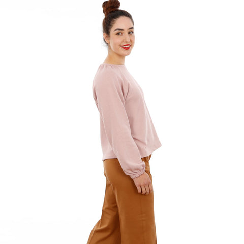 Papierschnittmuster Raglanpullover Frau Caja Damen Studio Schnittreif