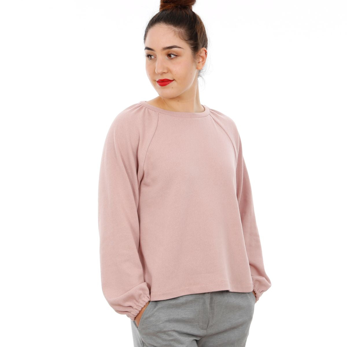 Papierschnittmuster Raglanpullover Frau Caja Damen Studio Schnittreif