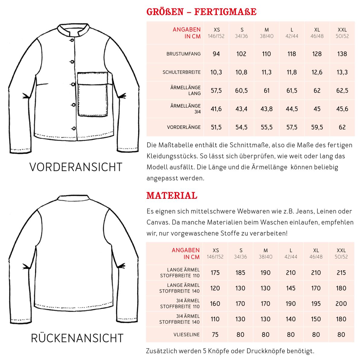 Papierschnittmuster Jacke Frau Cleo Studio Schnittreif
