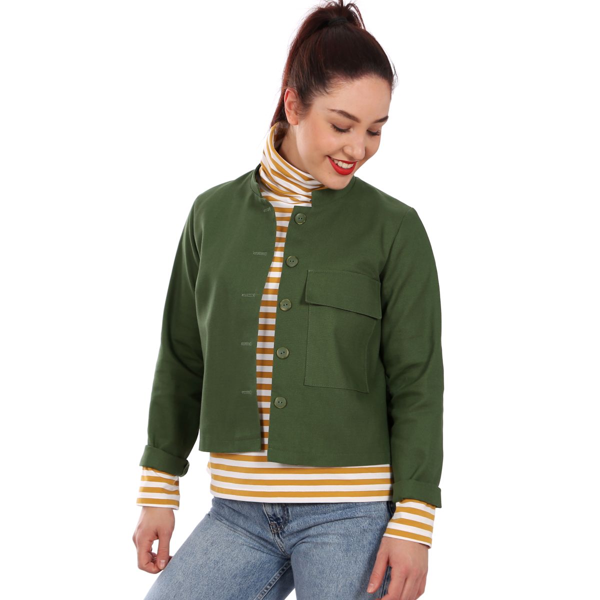 Papierschnittmuster Jacke Frau Cleo Studio Schnittreif