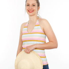 Papierschnittmuster Neckholder Top Frau Fenna Stuio Schnittreif