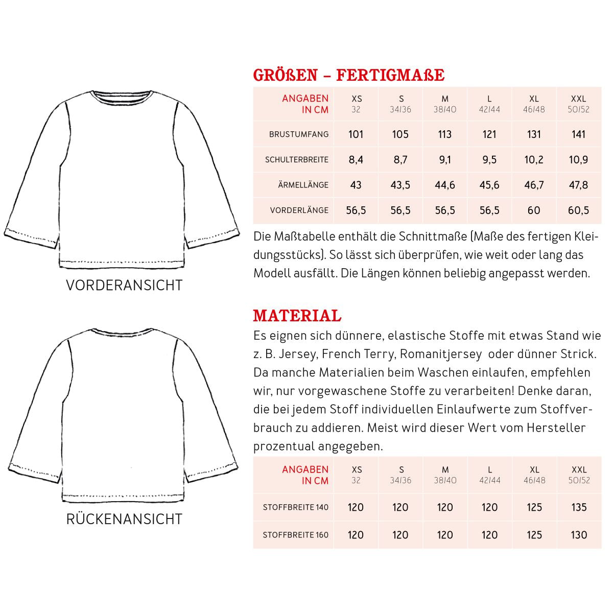 Papierschnittmuster Frau Keren T-Shirt Studio Schnittreif