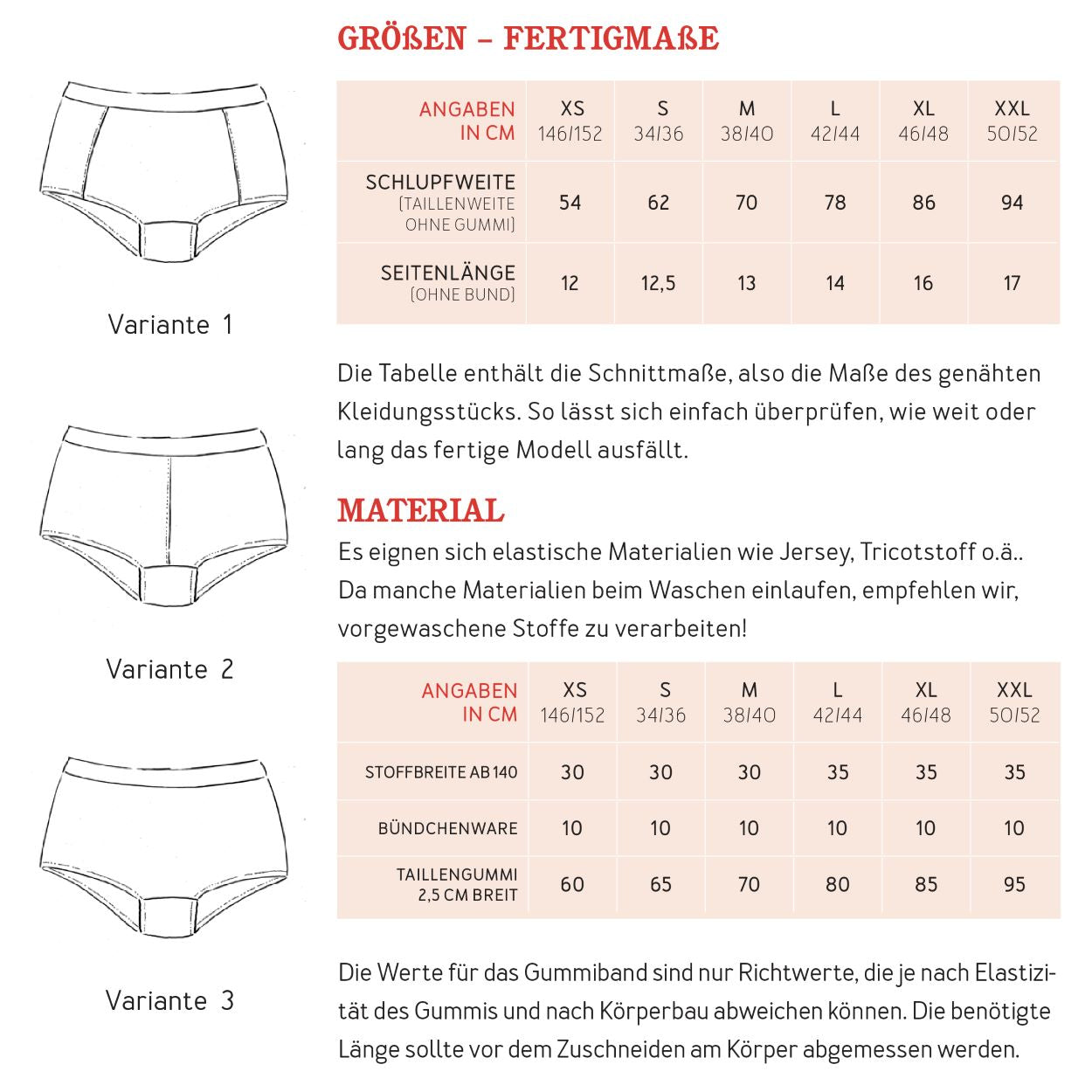 Papierschnittmuster Pants Frau Marla Studio Schnittreif