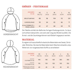 Papierschnittmuster Frau Toni Hoodie Studio Schnittreif