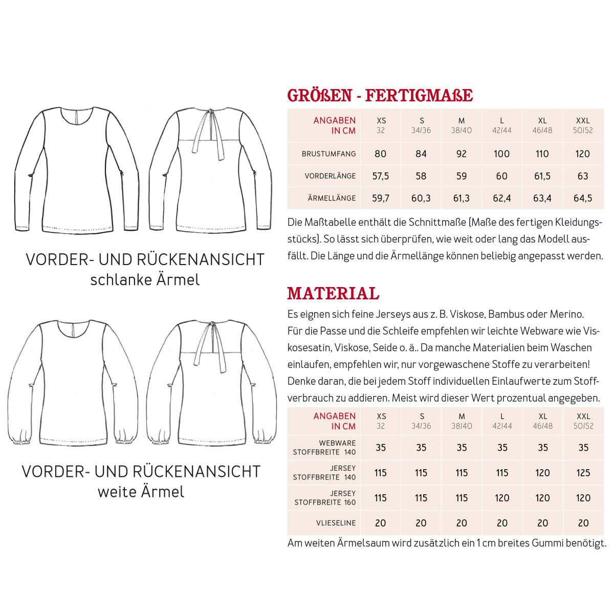 Papierschnittmuster Shirt Frau Yelda Studio Schnittreif