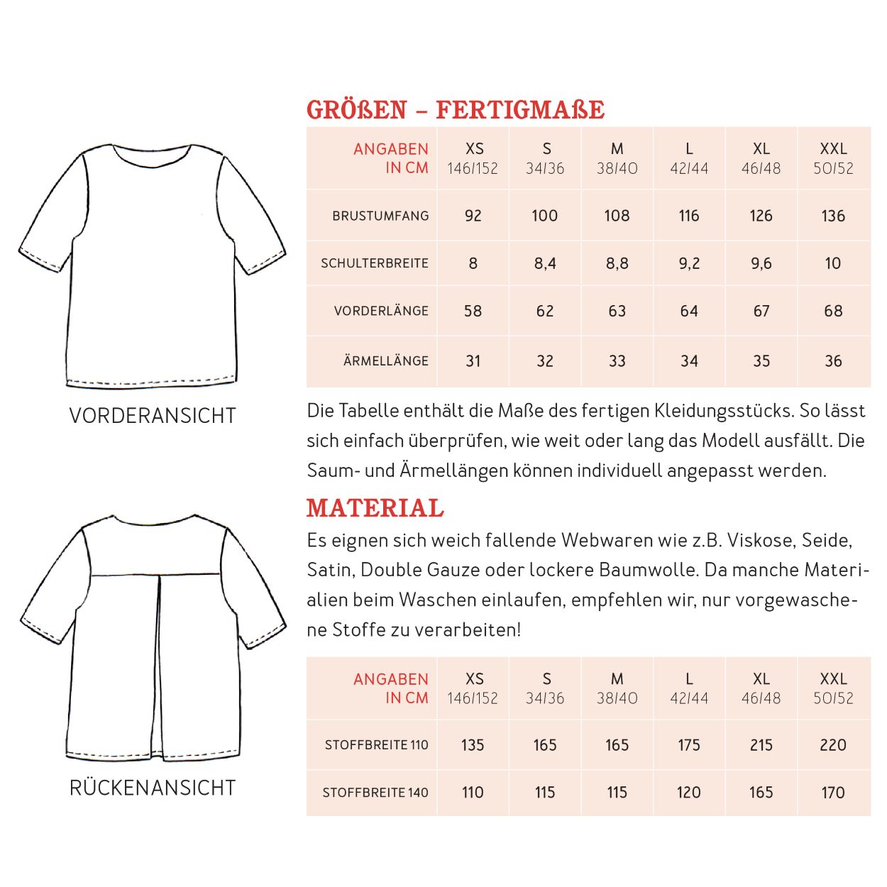 Papierschnittmuster Frau Yoko Studio Schnittreif