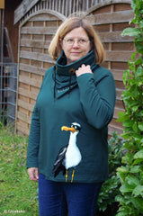 Thorsten Berger Sealife Panel French Terry Seagull Ole Task Force Beach