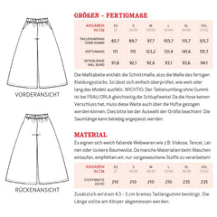 Papierschnittmuster weiter Hose Frau Orla Studio Schnittreif