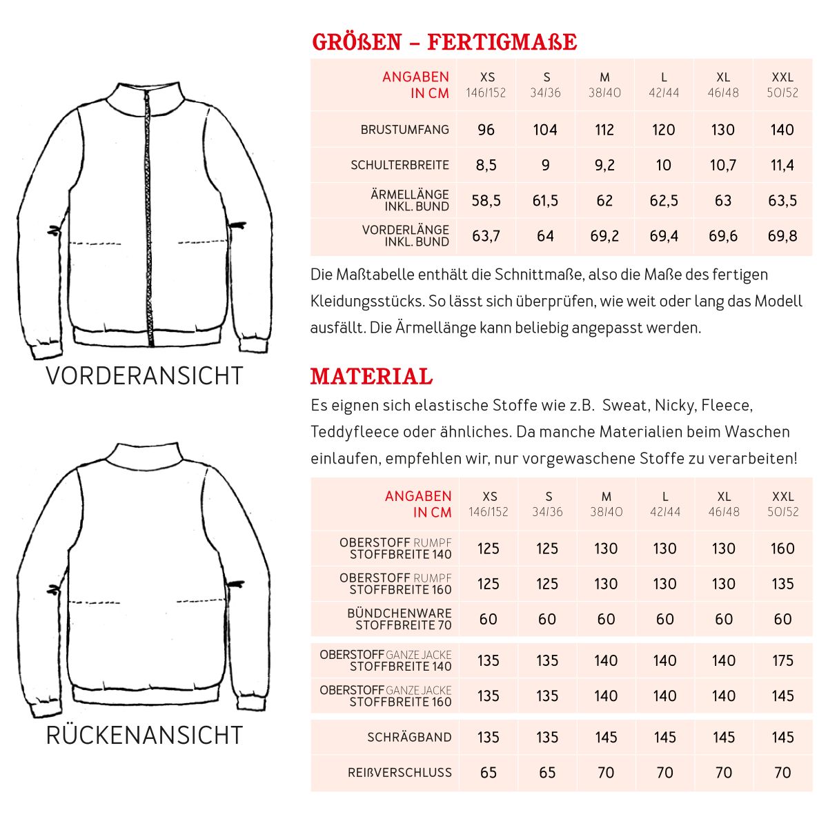 Papierschnittmuster Jacke Frau Svea Studio Schnittreif