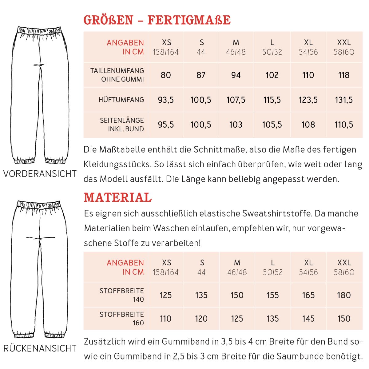 Papierschnittmuster Herr Jojo Jogginghose Männer Studio Schnittreif