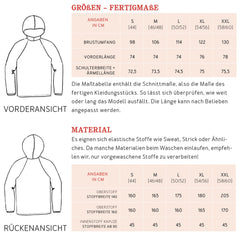 Papierschnittmuster Hoodie Herr Toni Studio Schnittreif