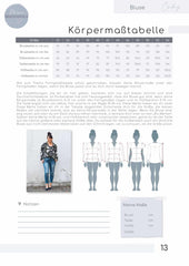 Papierschnittmuster Bluse Cadiz meine Herzenswelt