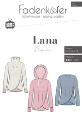 Papierschnittmuster Hoodie Lana Fadenkäfer 