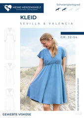 Papierschnittmuster Mix&Match Sevilla und Valencia Kleid Meine Herzenswelt