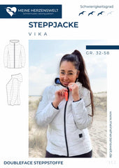 Papierschnittmuster Steppjacke Vika meine Herzenswelt Stoffmeisterei