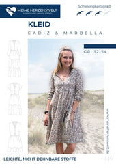 Papierschnittmuster Kleid Cadiz Marbella meine Herzenswelt